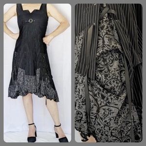 Bai Amour stylish dress striped black S